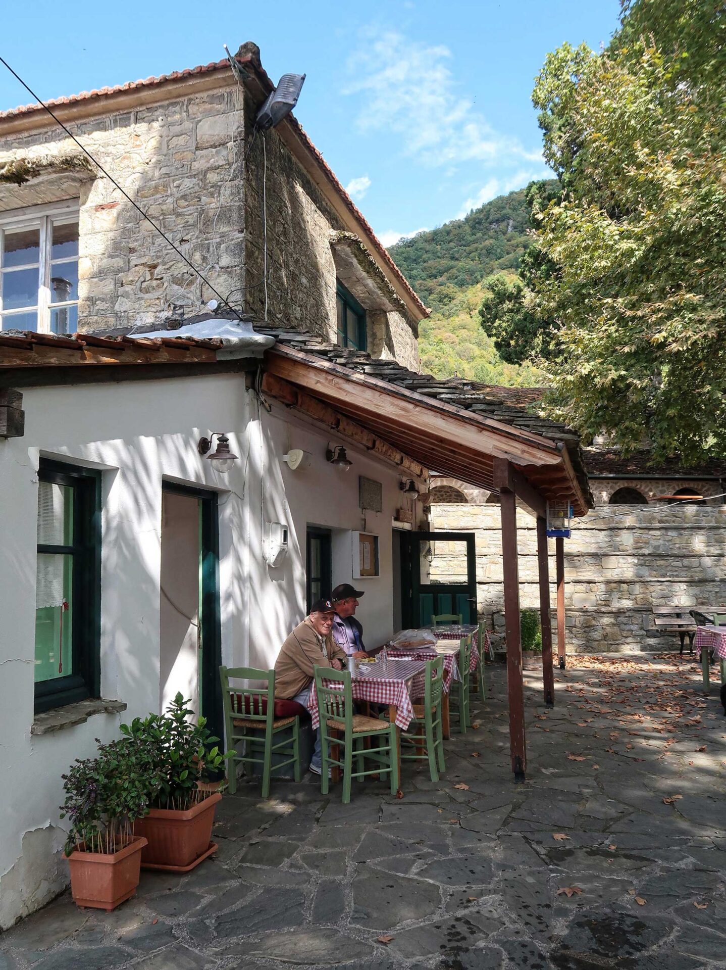The cafe of the village